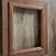 Old gilded wooden frame with beige / vintage Marie Louise