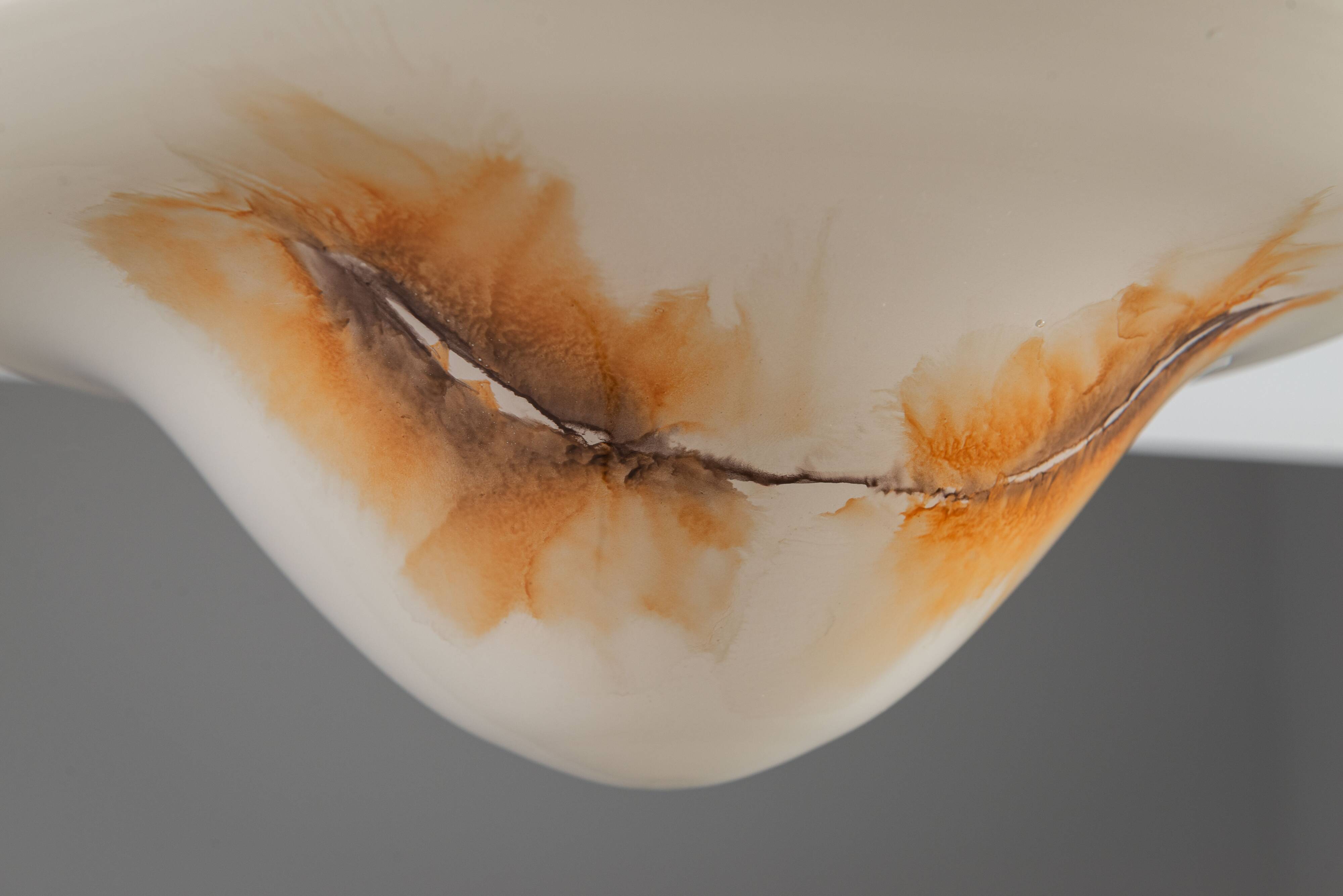 Rosdala Glasbruk decorated ceiling lamp
