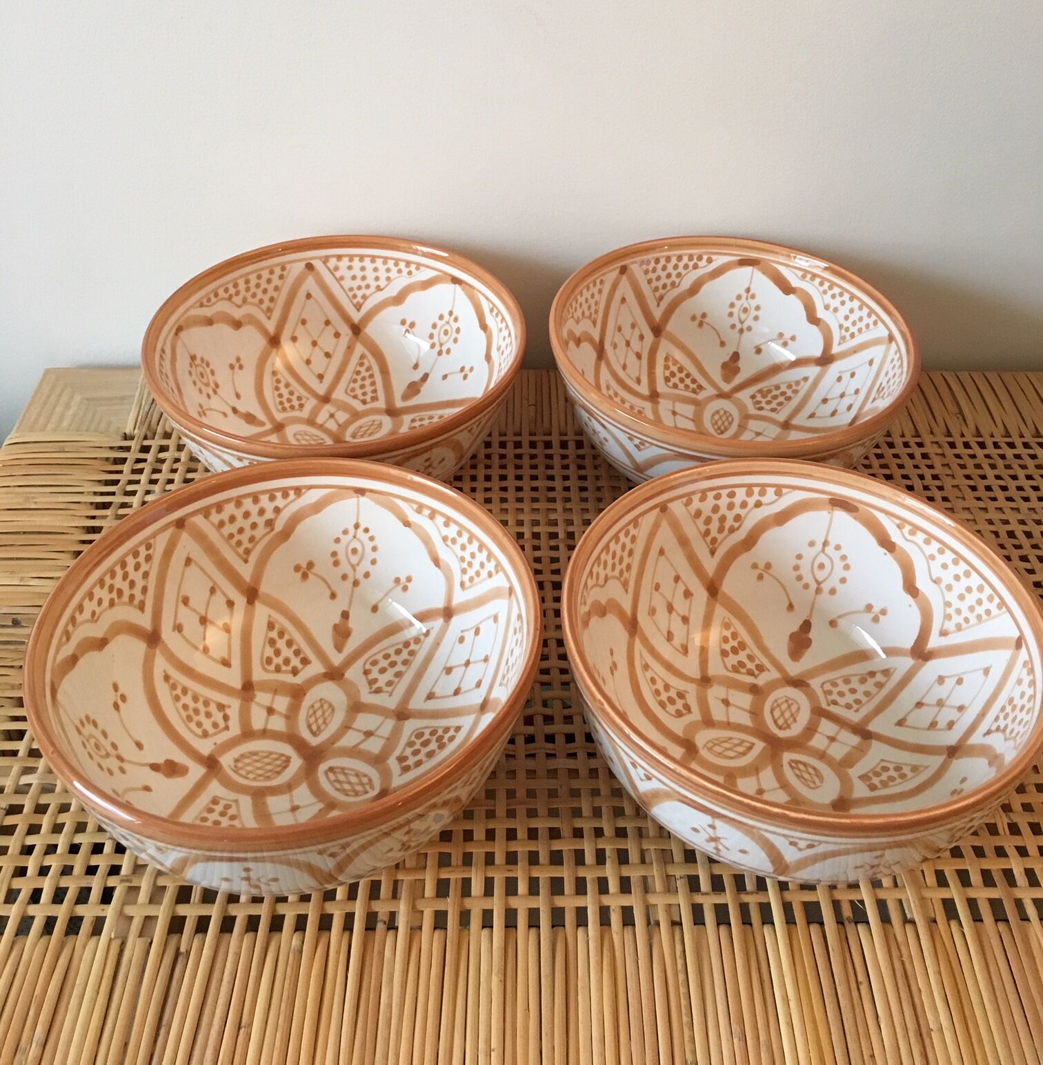 Lot de bols en céramique marocaine