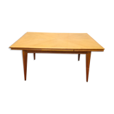 Dining table with oak compass legs