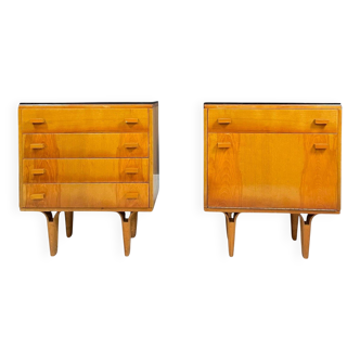 Midcentury Nightstands by Nový Domov, Czechoslovakia, 1970s – Set of 2