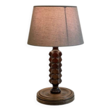 Charles Dudouyt style wooden lamp