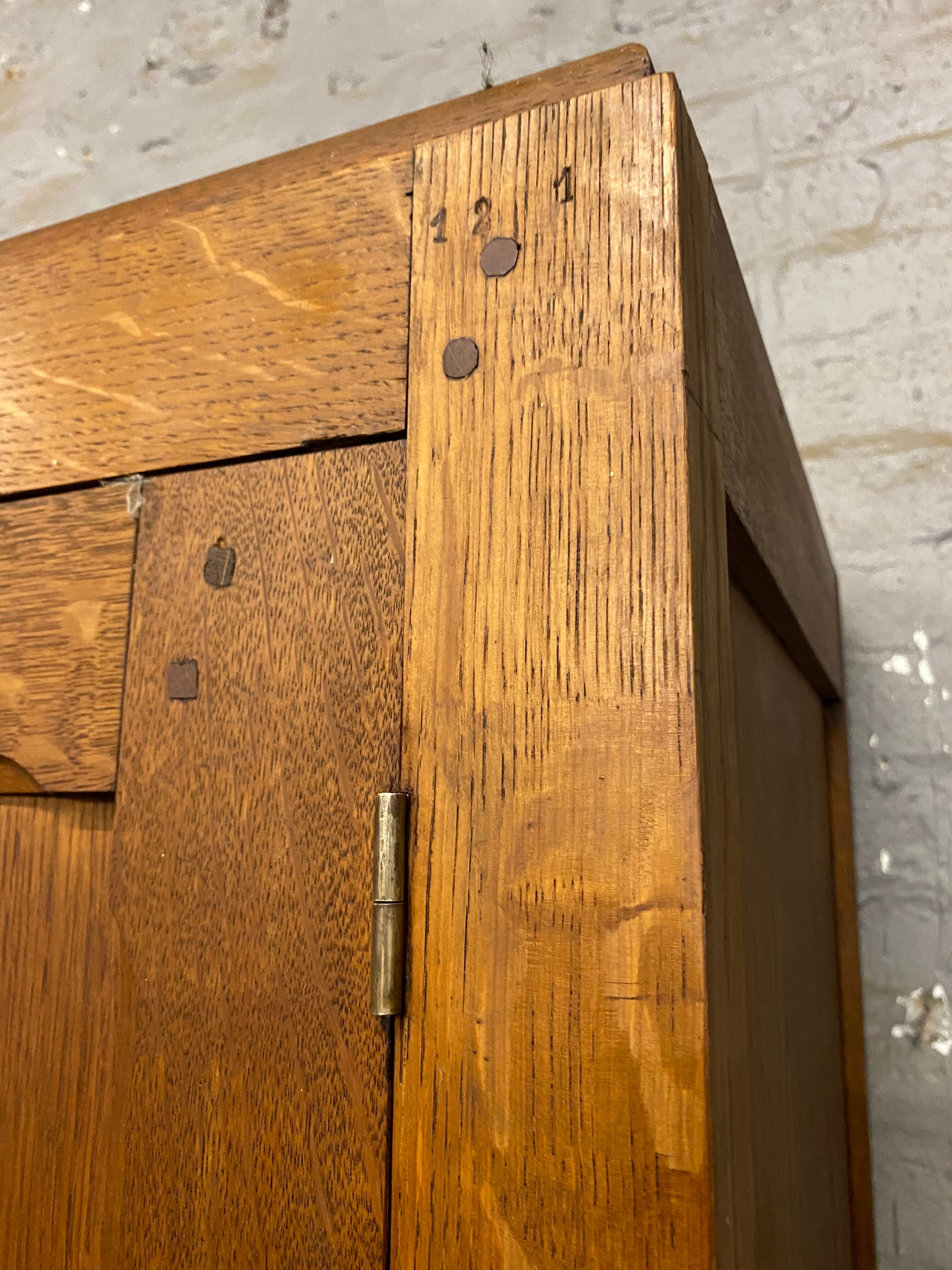 Parisian cabinet vintage solid oak