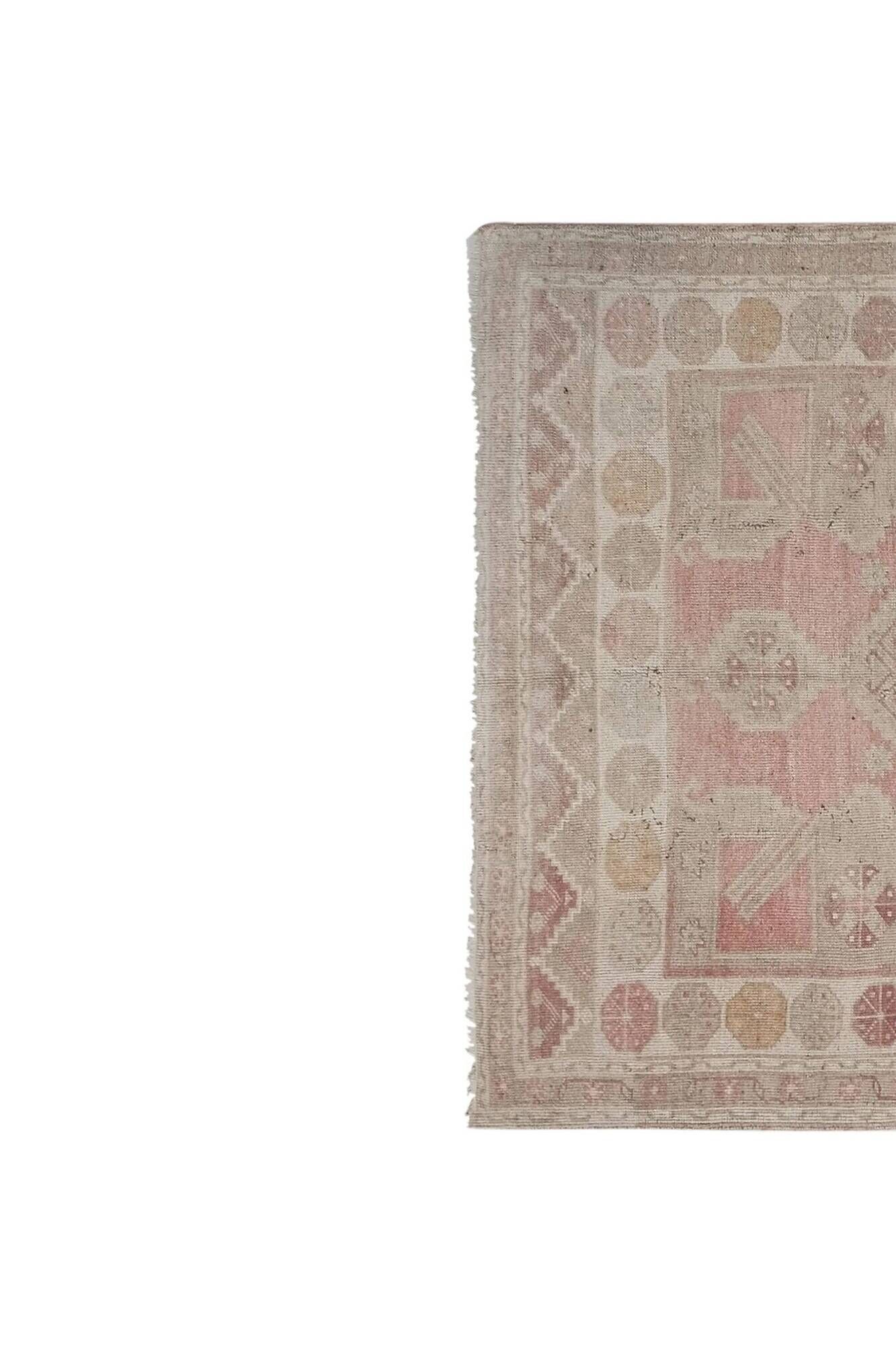 Vintage Turkish hallway rug 157x370 cm