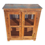 Old teak mesh pantry