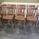 Set of 10 vintage Fischel bistro chairs, 1970s
