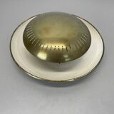 Unique Round Brass Wall Light in Gino Sarfatti Style, Italy 1950s