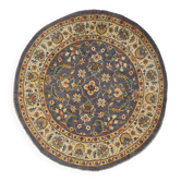 Tapis Oushak en laine noué à la main turc 196 cm x 196 cm