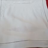 Pillowcase hand-embroidered thread monogram E.D.