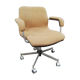 Vintage office chair yellow fabric