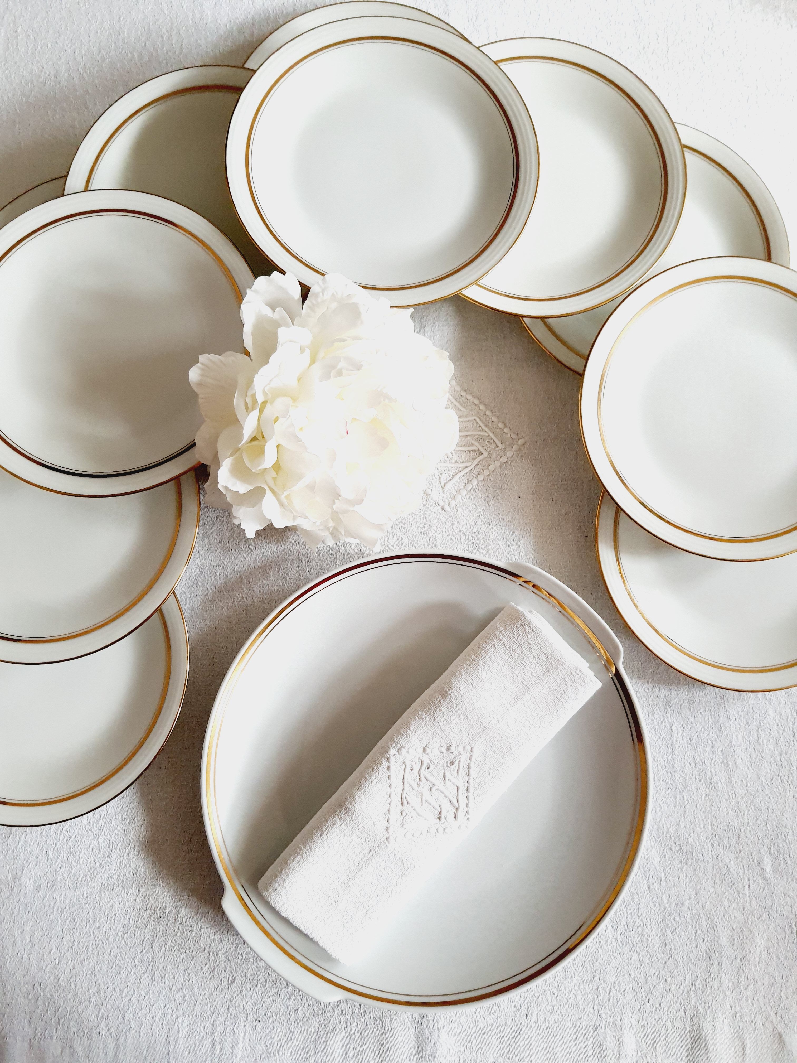 Limoges & Bavaria porcelain dessert service