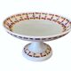 Antique compote dish in Gien earthenware.