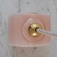 Suspension in powder pink opaline art deco 30s-40s