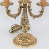Golden bronze water bottle lampshade in sheet metal