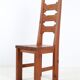 Set of 4 pinewood chairs by Sven Larsson / 1970s / Brutalism / Postmodern design
