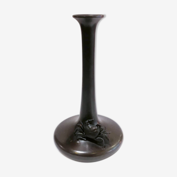 Vase en bronze Japonais au Crabe, ère Meiji