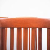 Series of six Scandinavian chairs in solid teak