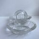 Vintage salt shaker / salter in molded glass
