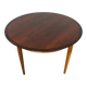 1960s Midcentury round rosewood dining table, Lübke