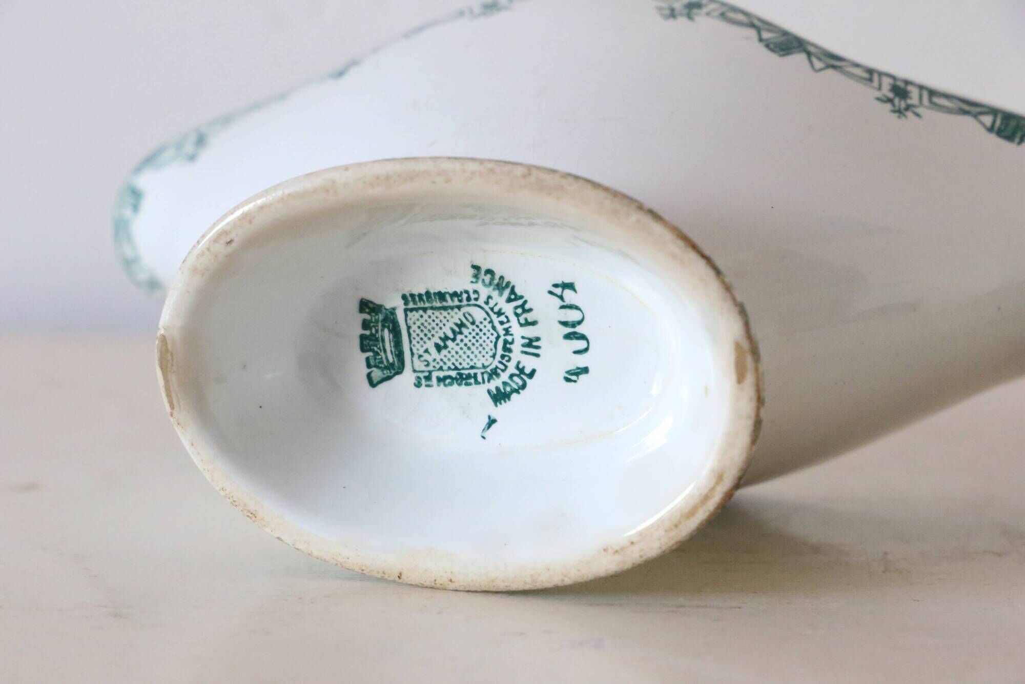 Gravy boat Terre de Fer from the French manufacture Saint Amand, vintage