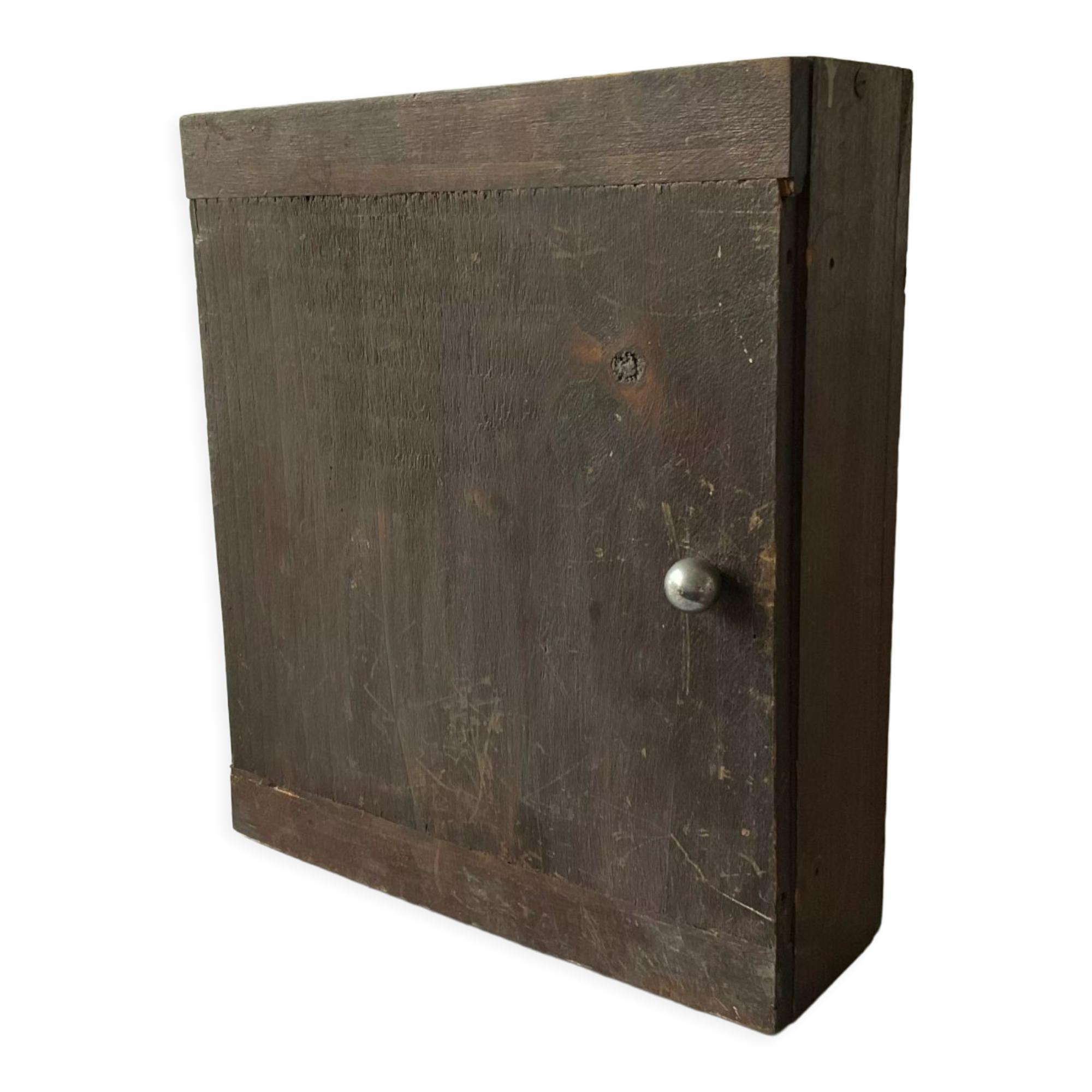 Antique wall key cabinet