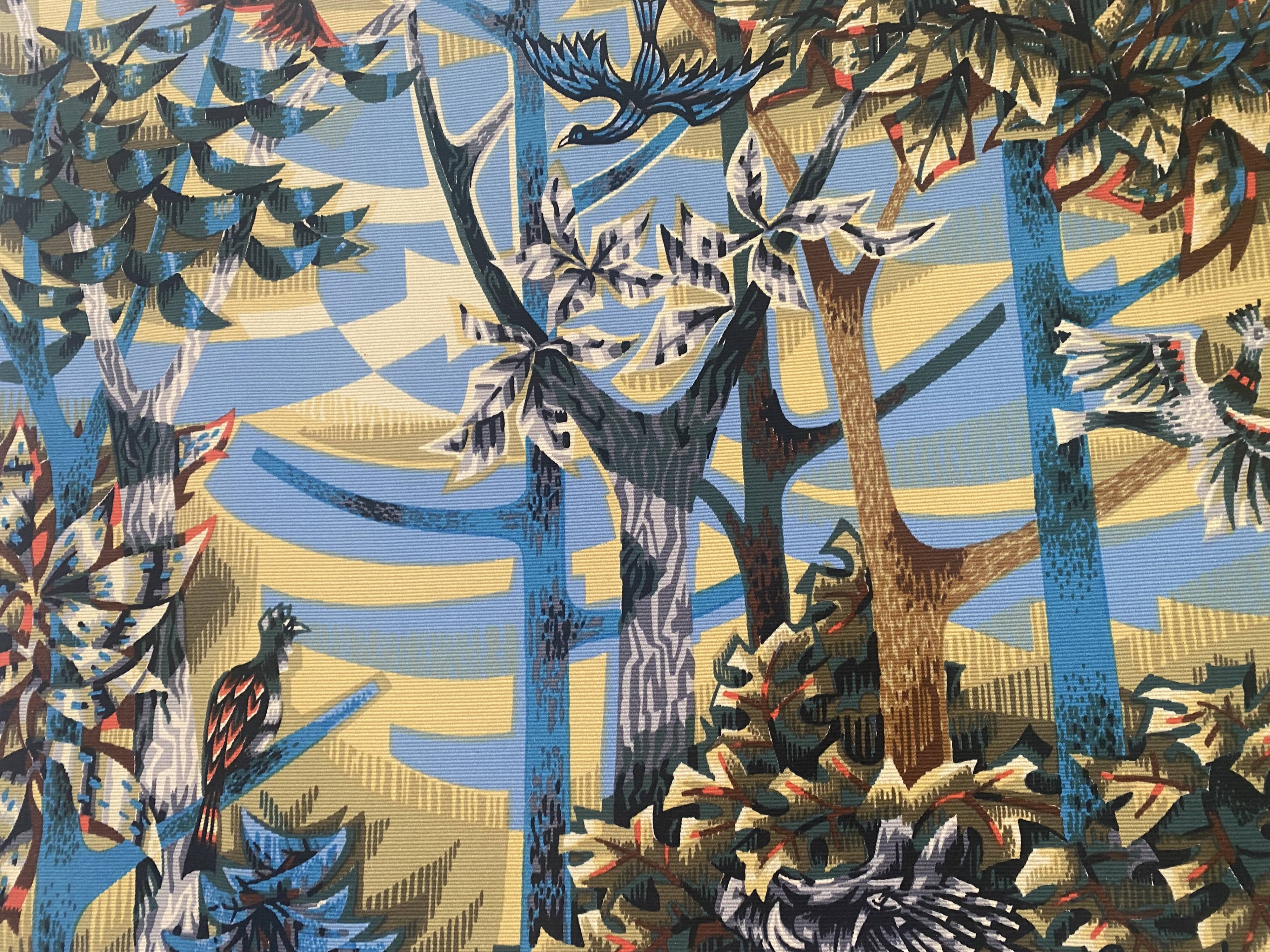 Tapestry Hanging "The Forest" signed Robert Debiève