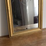 Louis Philippe mirror, late 19th century. Gilded. 88x62.