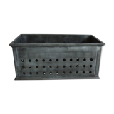 Old industrial box perfoated metal