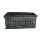 Old industrial box perfoated metal