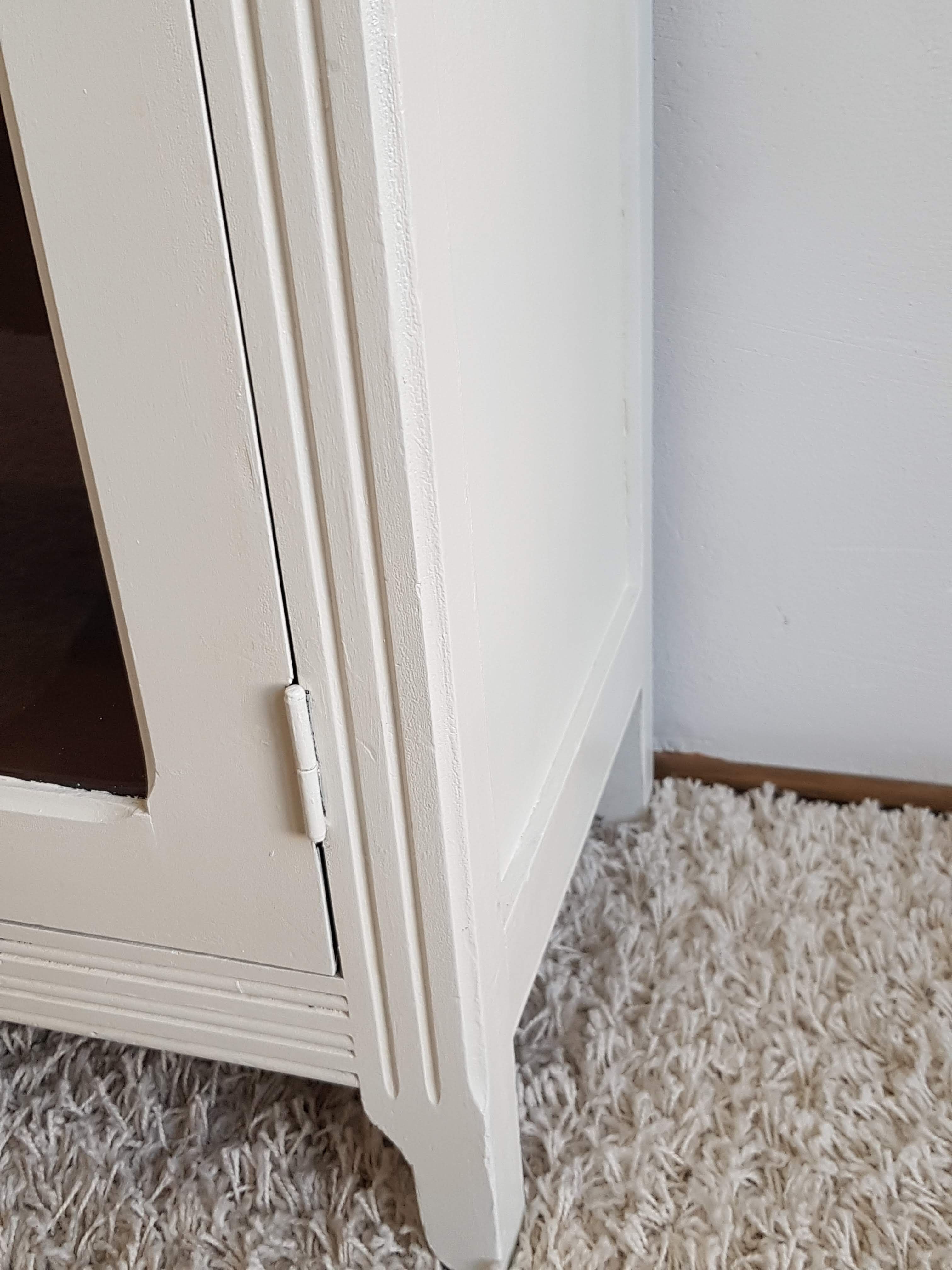 Old white parisian wardrobe