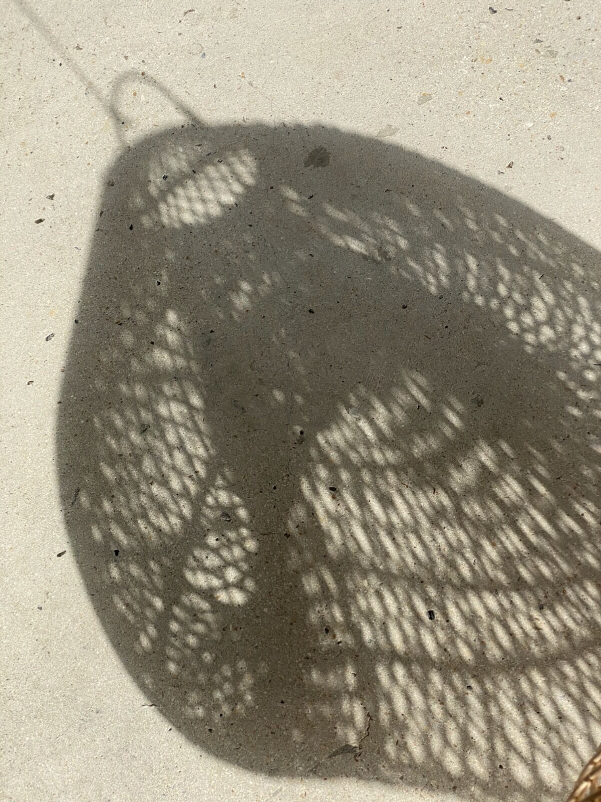Small rattan lampshade in the shape of a braided hat