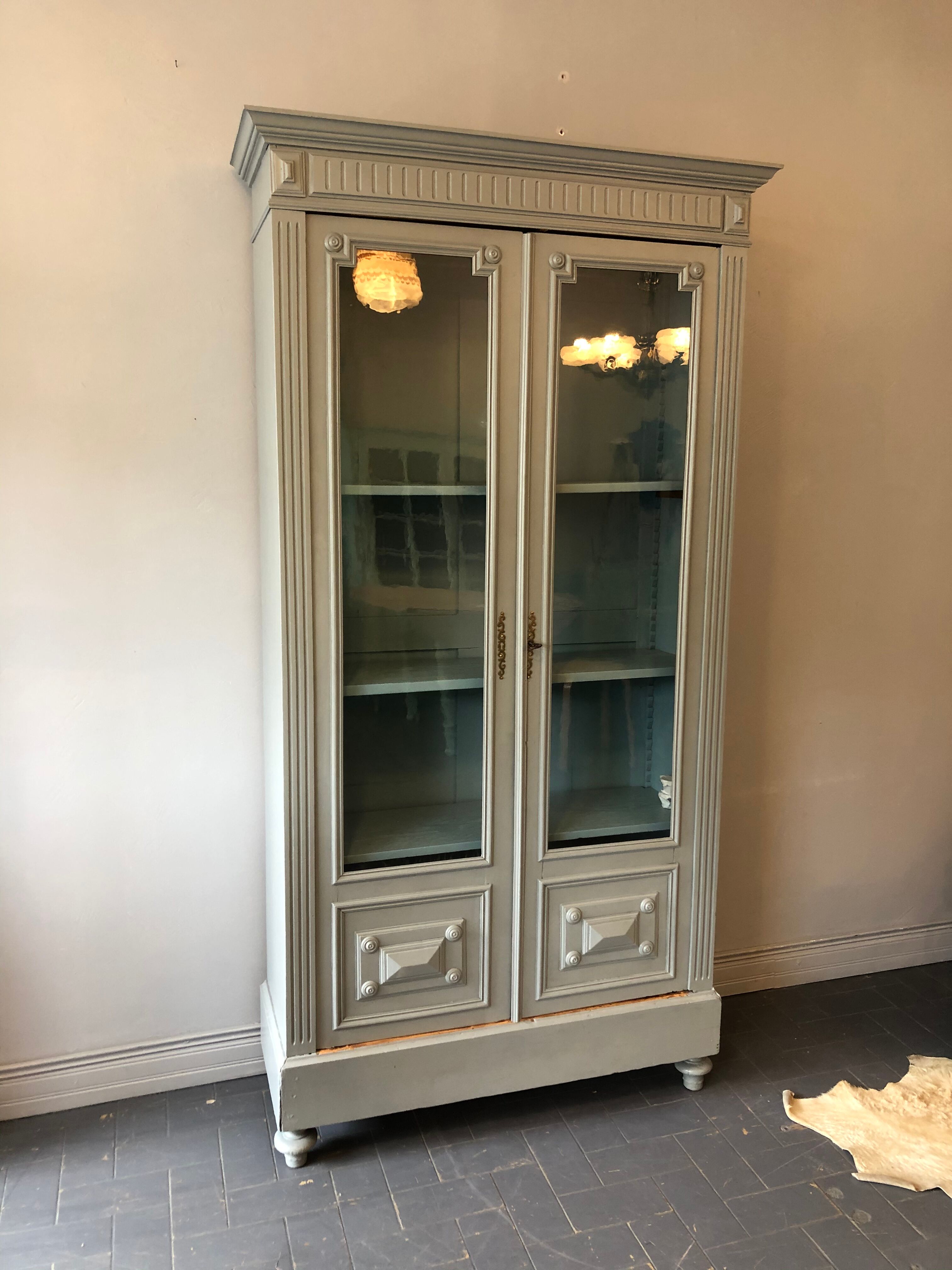 Late 19th century glass cabinet