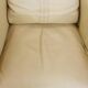 Art Deco armchair in yellow leather with high back