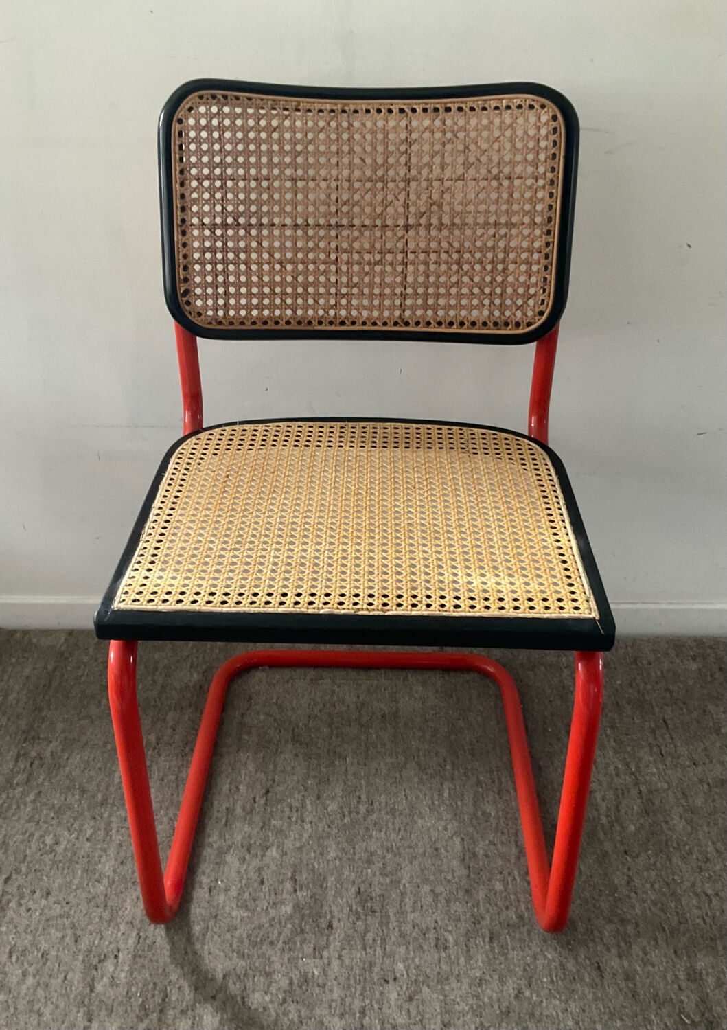 Vintage Cesca B32 chair in the style of Marcel Breuer