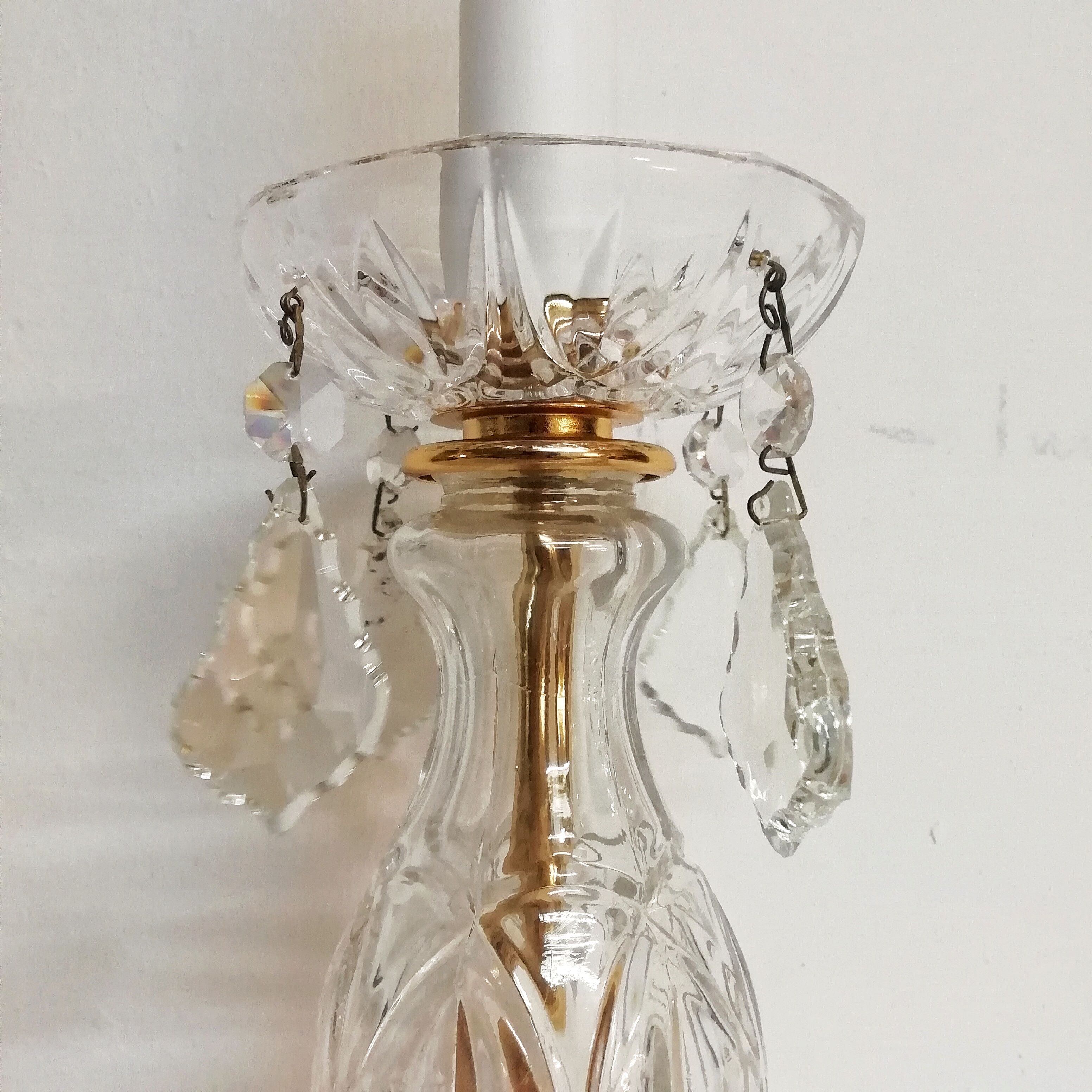 French glass lamp 1980