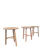 Set of 3 stools scandinavian side tables sancal nudo