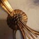 Applique murale vintage epis de ble hollywood regency 1950 60