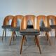 Set 6 chairs Walnut Suman by MIER, Mid-Century Czechoslovakia 1960 s