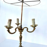 Chandelier trois branches doré