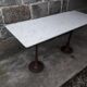 Table bistrot plateau marbre 145,5 cm