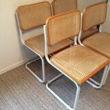 Series of 4 chairs Marcel Breuer Cesca B32