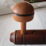 Patère porte manteaux bois style bambou 1960