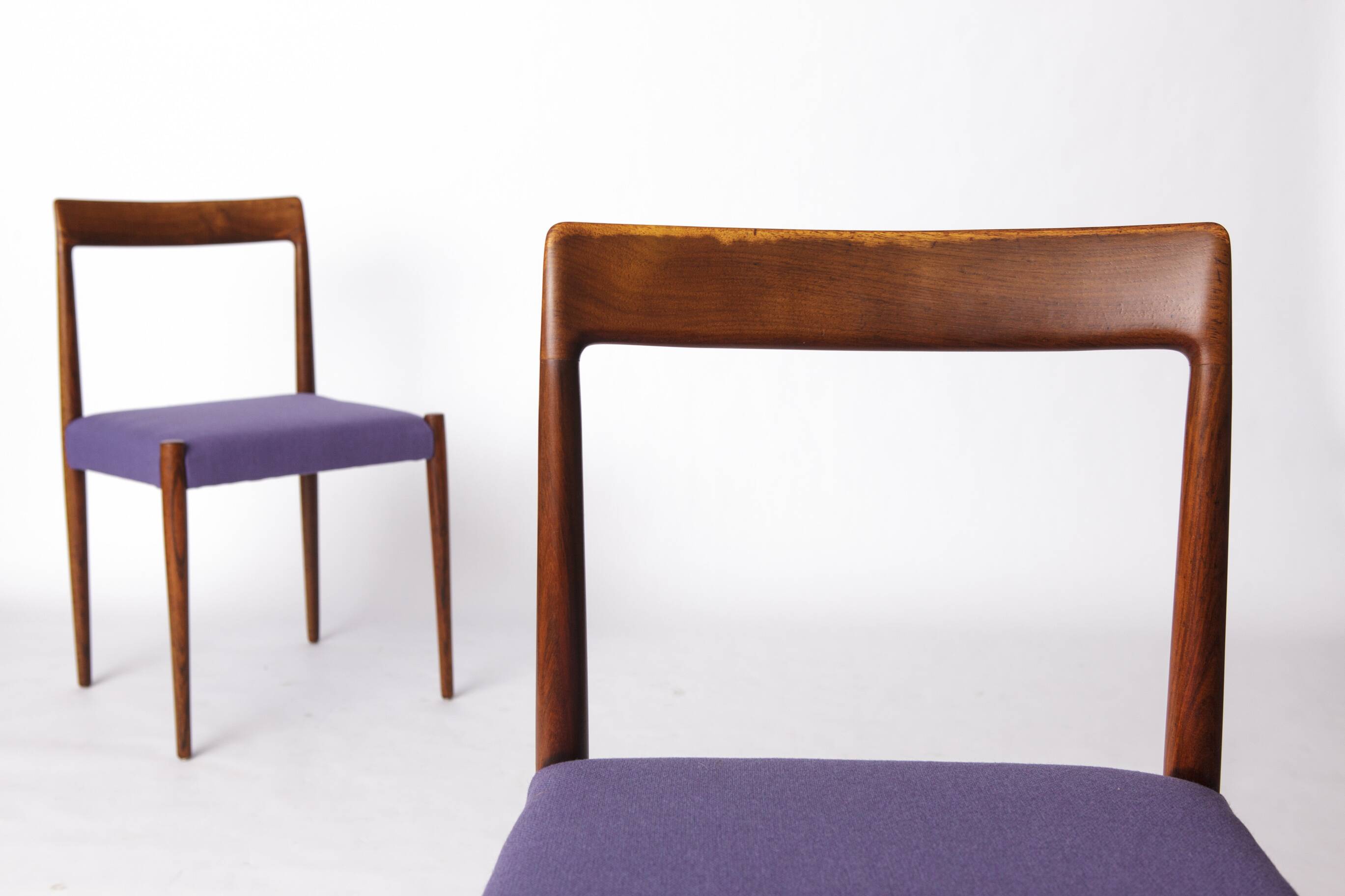 Set of 6 Vintage Rosewood Dining Chairs by Lübke, Germany, 1970s
