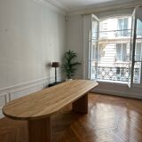 Solid oak dining table
