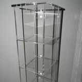 DAVID LANGE DESIGN COLUMN HOLDER VINTAGE PLEXIGLASS CD HOLDER