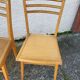 Set of 3 bistrot chairs 1950