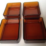 Glass and gold metal aperitif tray