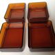 Glass and gold metal aperitif tray