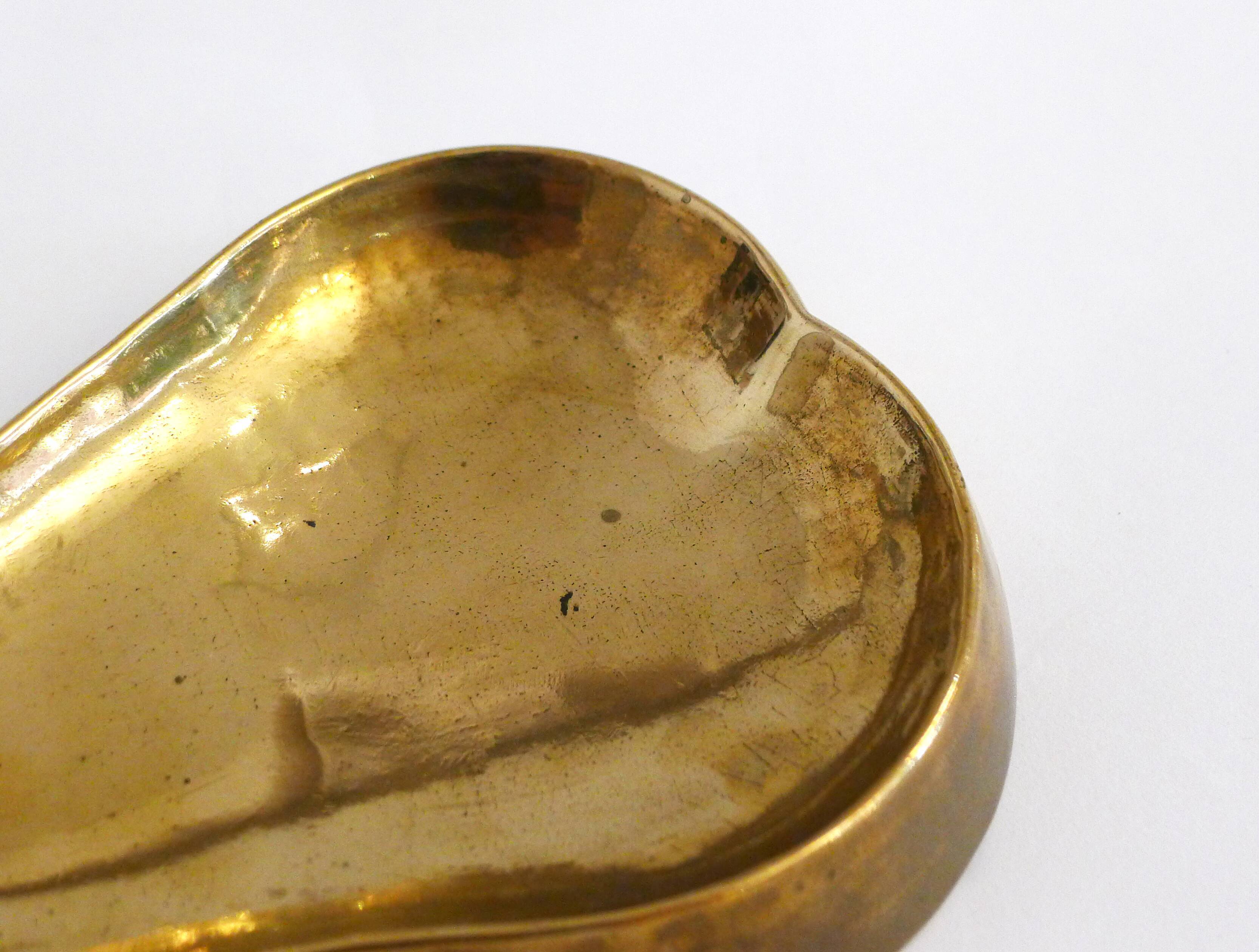 Brass pear ashtray