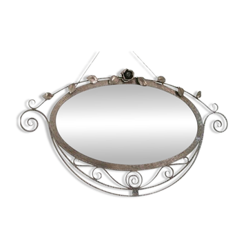 Brushed Wrought Iron Mirror